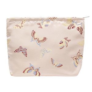 Makeup Bag Large Cotton Zipper Pouch For Purse Travel Canvas Make Up Organizer🦋